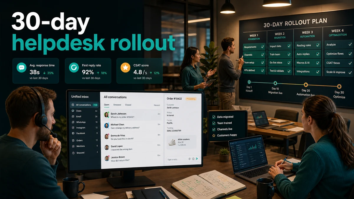Ecommerce helpdesk implementation: a 30-day rollout plan without chaos