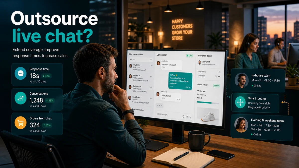 Outsource live chat or keep it in-house? A decision framework for ecommerce
