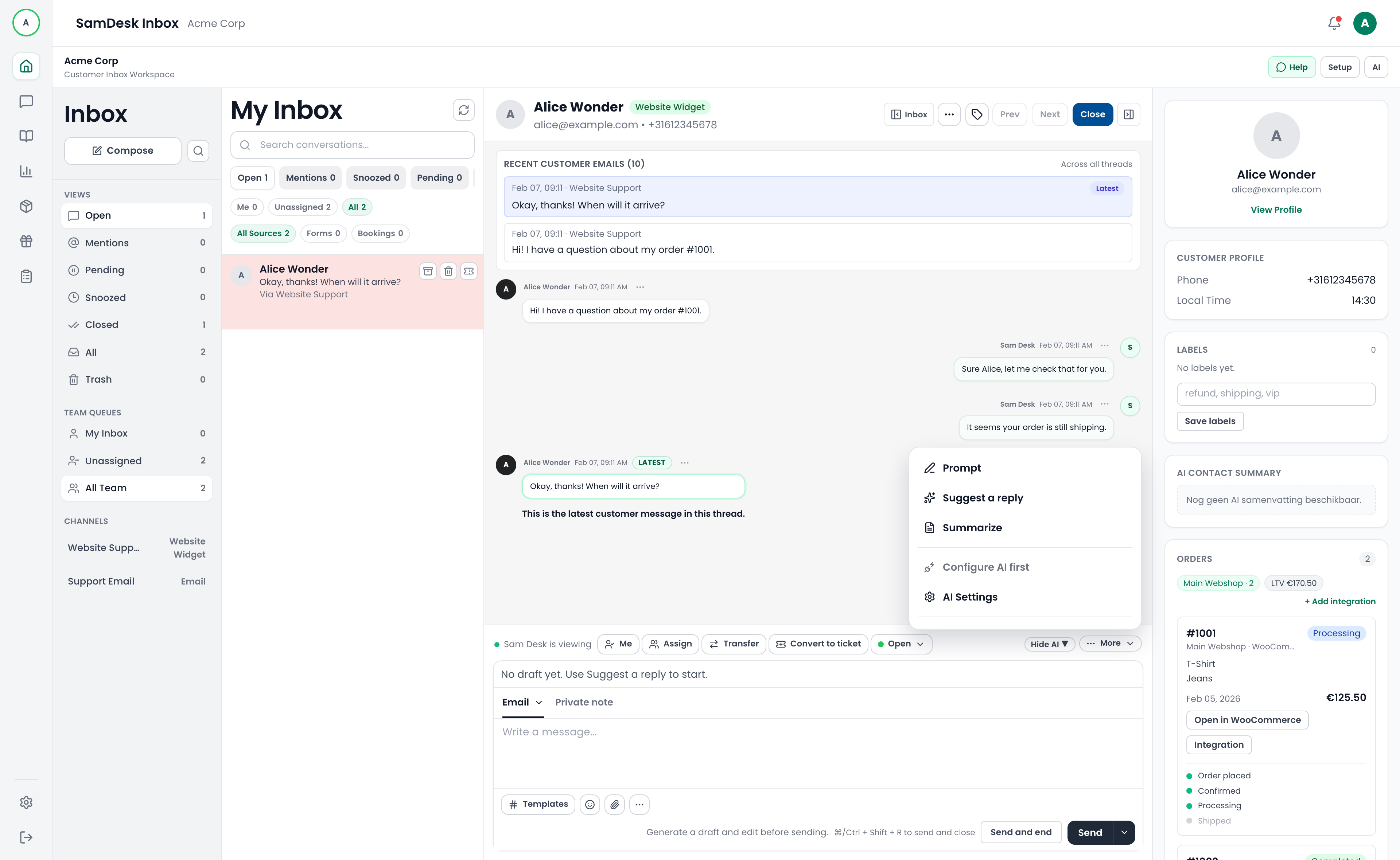 AI-assistent in de workflow